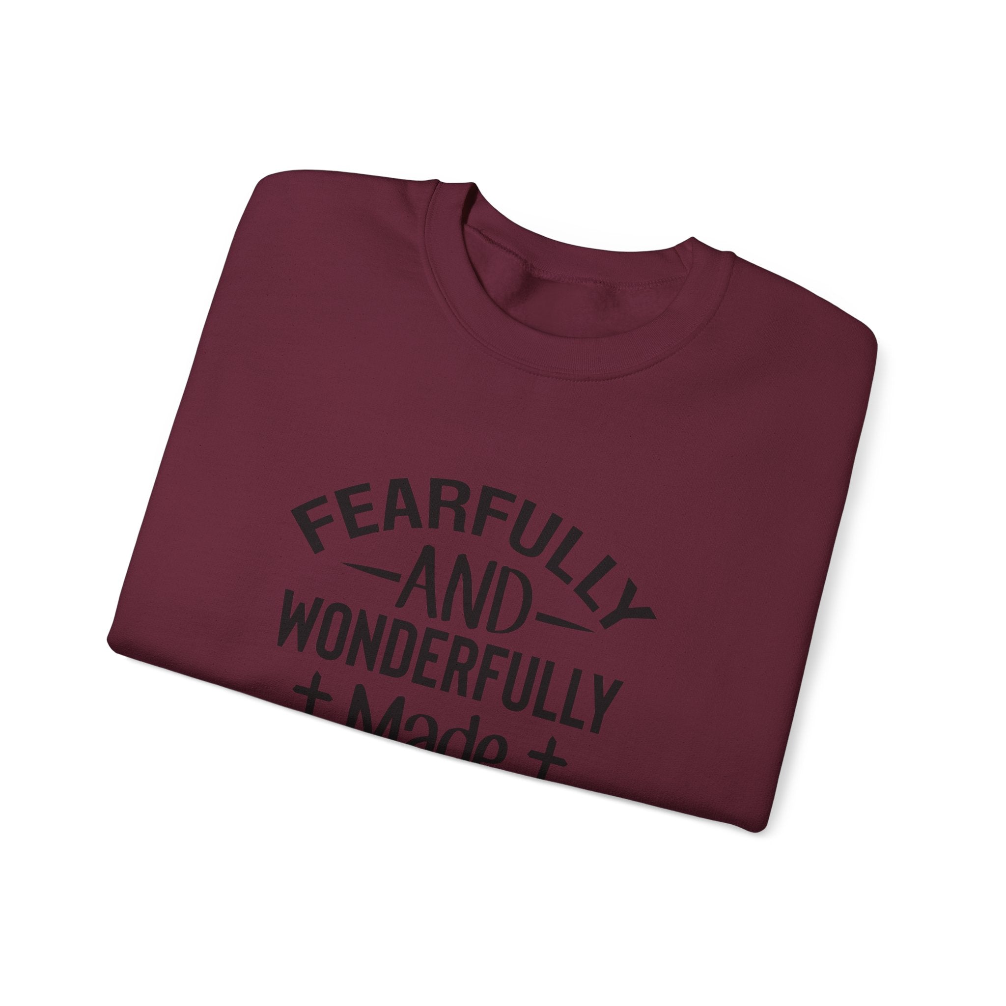 Faith Crewneck Sweatshirt — “Fearfully and Wonderfully Made” Psalm 139:14