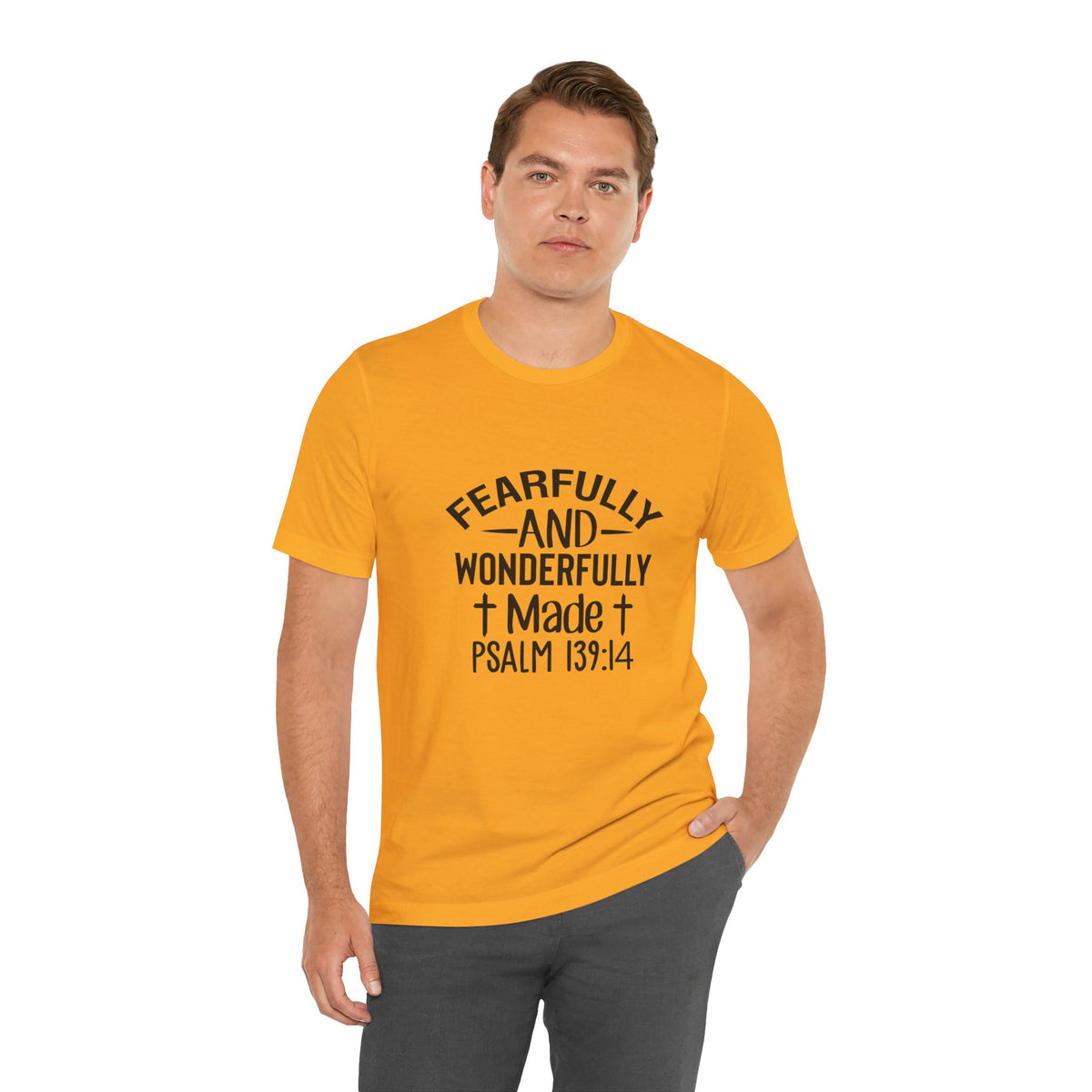 "Fearfully and Wonderfully Made" Psalm 139:14 Christian Faith T-Shirt