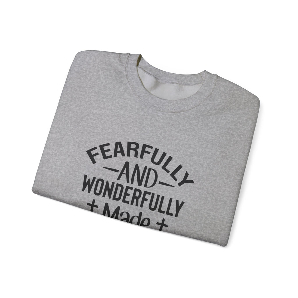 Faith Crewneck Sweatshirt — “Fearfully and Wonderfully Made” Psalm 139:14