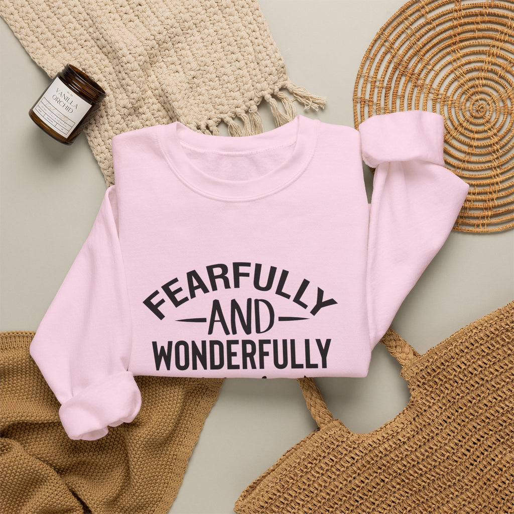Faith Crewneck Sweatshirt — “Fearfully and Wonderfully Made” Psalm 139:14