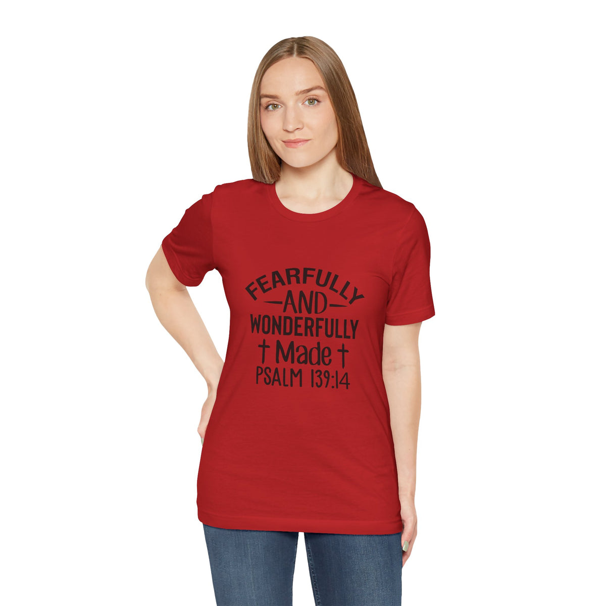 "Fearfully and Wonderfully Made" Psalm 139:14 Christian Faith T-Shirt