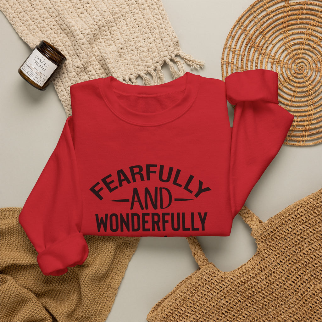 Faith Crewneck Sweatshirt — “Fearfully and Wonderfully Made” Psalm 139:14