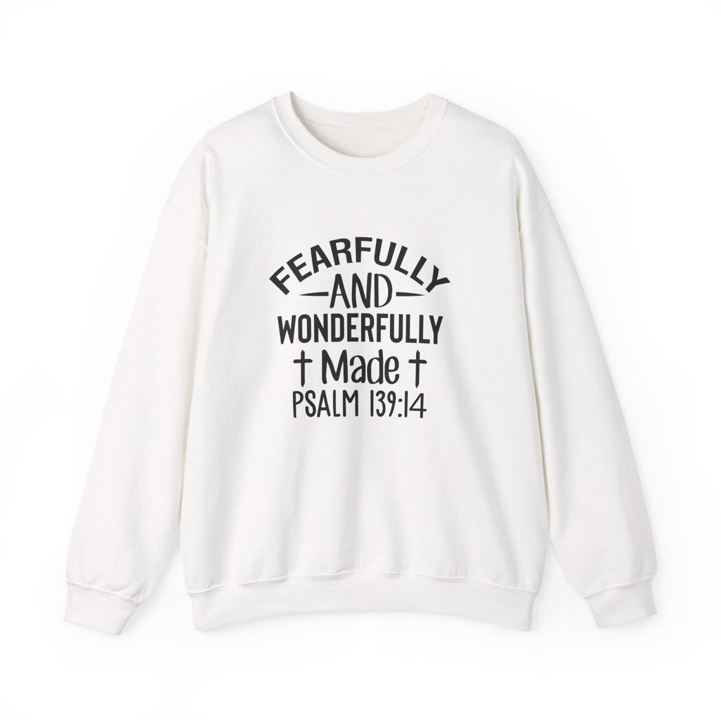 Faith Crewneck Sweatshirt — “Fearfully and Wonderfully Made” Psalm 139:14