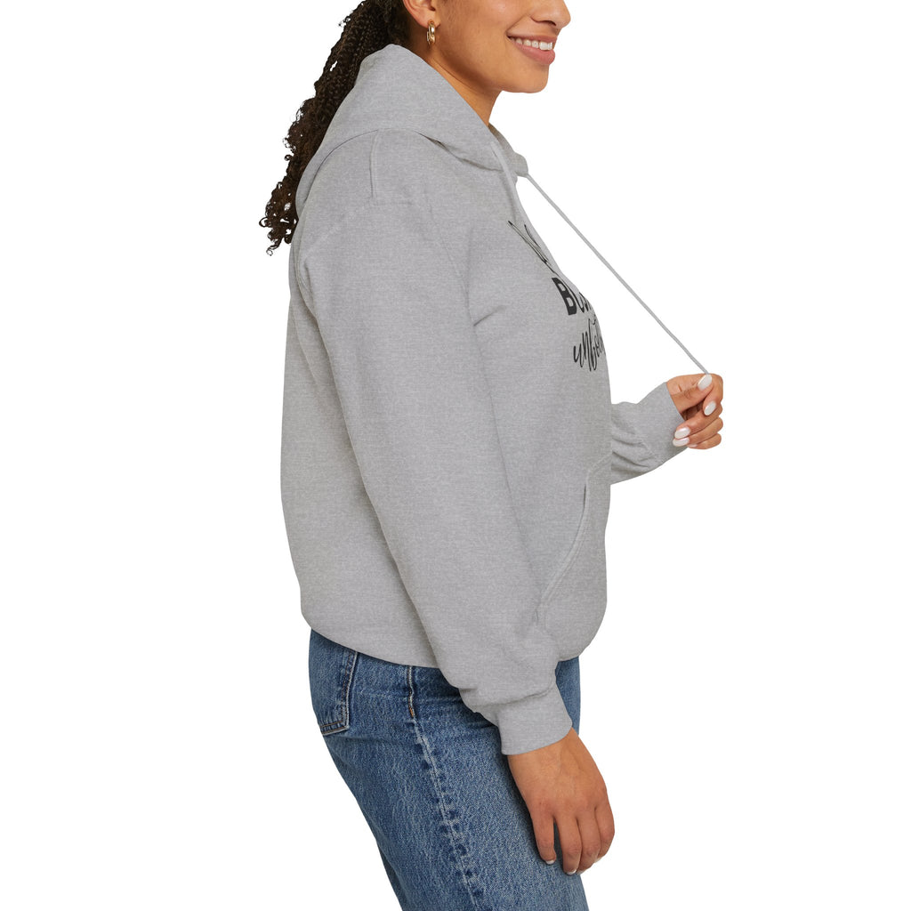Booked, Busy and Unbothered Hoodie — Cozy Reading Lover Pullover