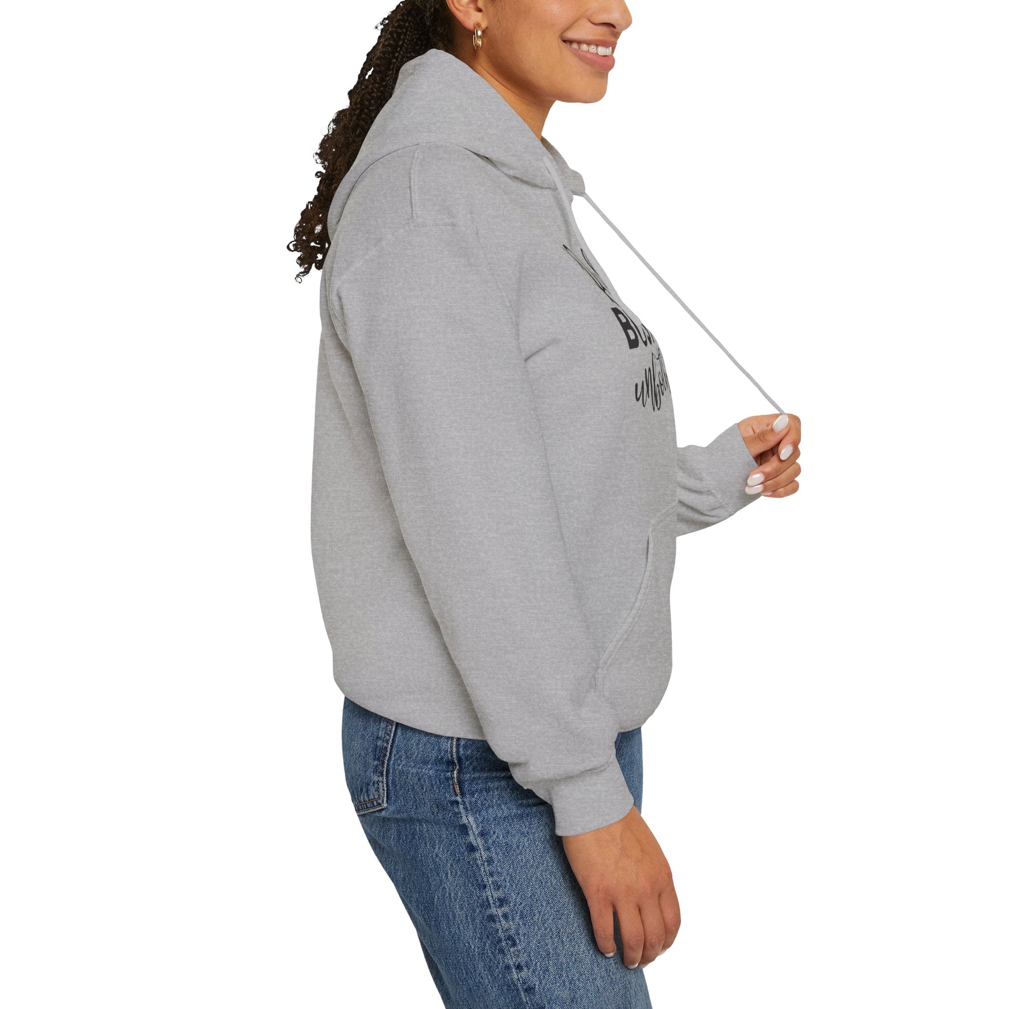 Booked, Busy and Unbothered Hoodie — Cozy Reading Lover Pullover