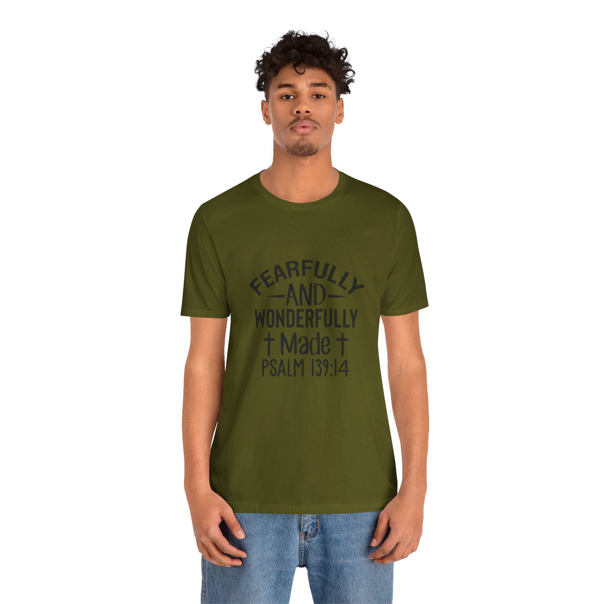 "Fearfully and Wonderfully Made" Psalm 139:14 Christian Faith T-Shirt