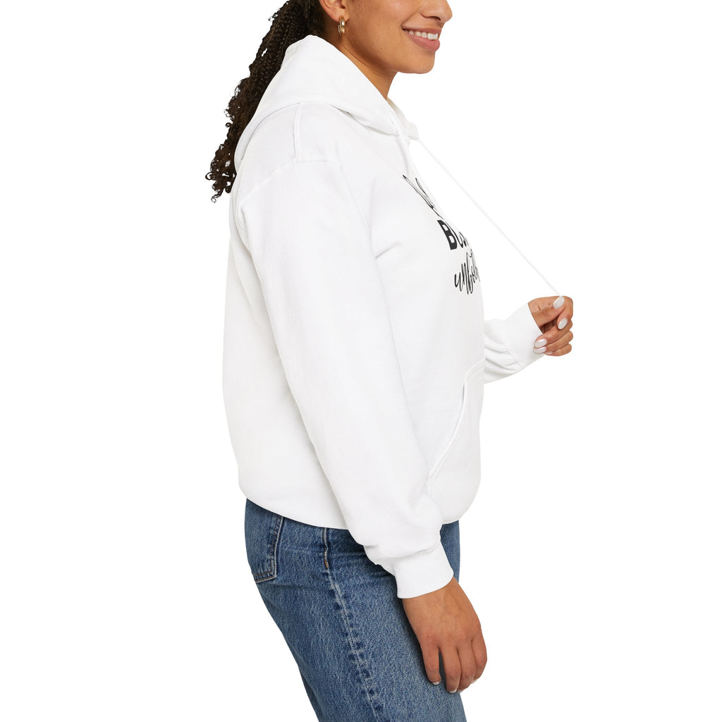 Booked, Busy and Unbothered Hoodie — Cozy Reading Lover Pullover