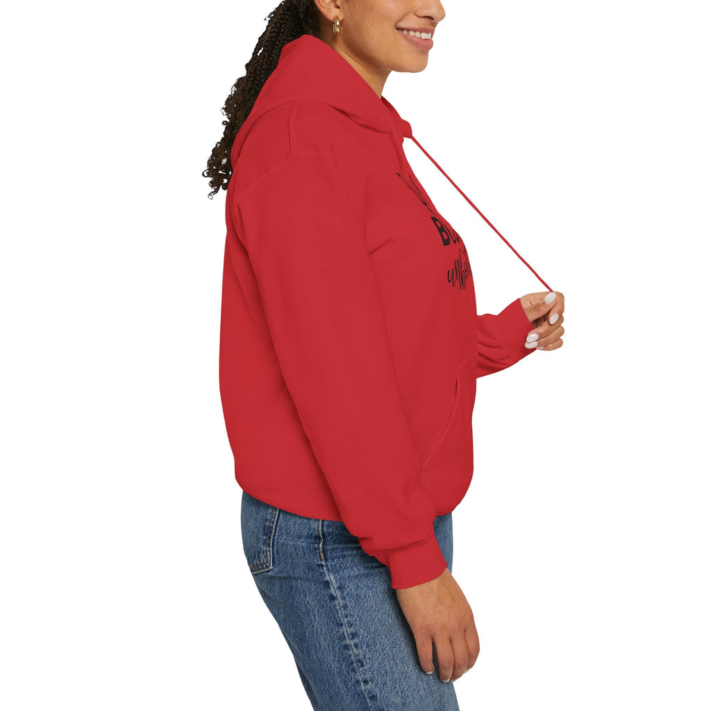 Booked, Busy and Unbothered Hoodie — Cozy Reading Lover Pullover