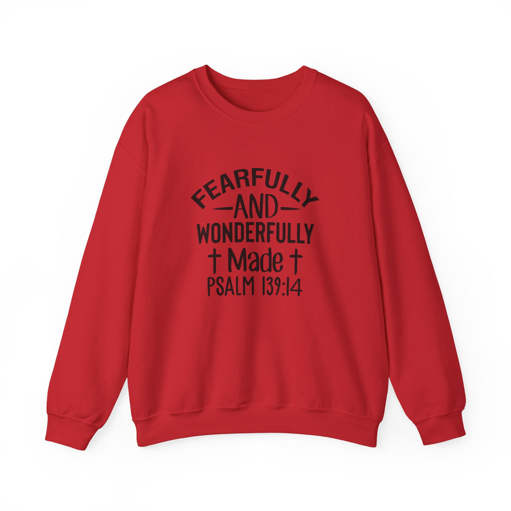 Faith Crewneck Sweatshirt — “Fearfully and Wonderfully Made” Psalm 139:14