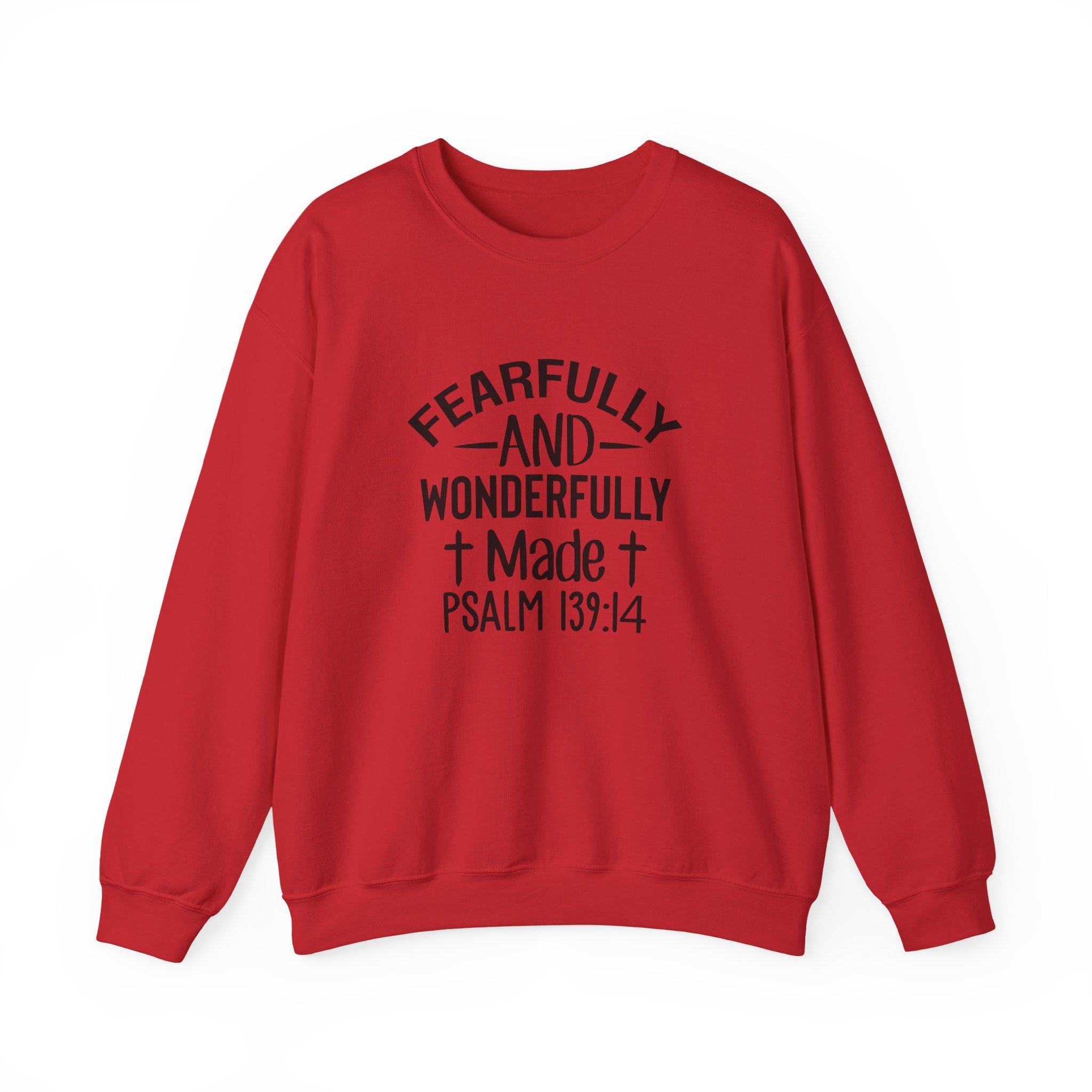 Faith Crewneck Sweatshirt — “Fearfully and Wonderfully Made” Psalm 139:14