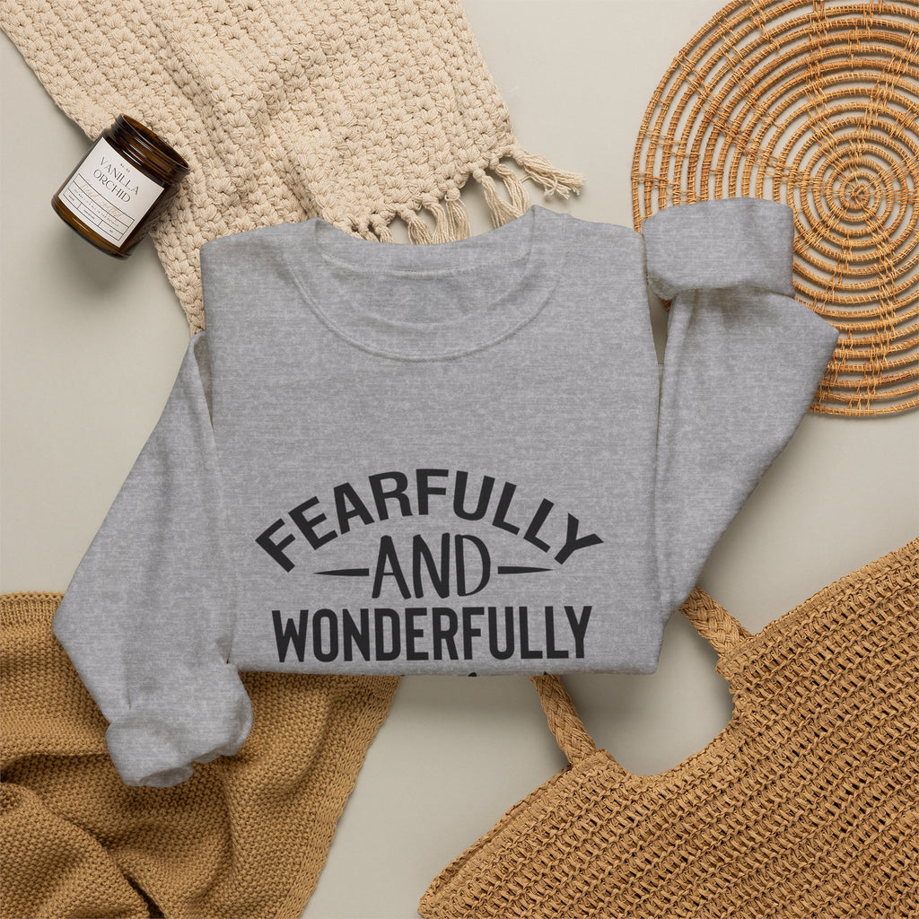 Faith Crewneck Sweatshirt — “Fearfully and Wonderfully Made” Psalm 139:14