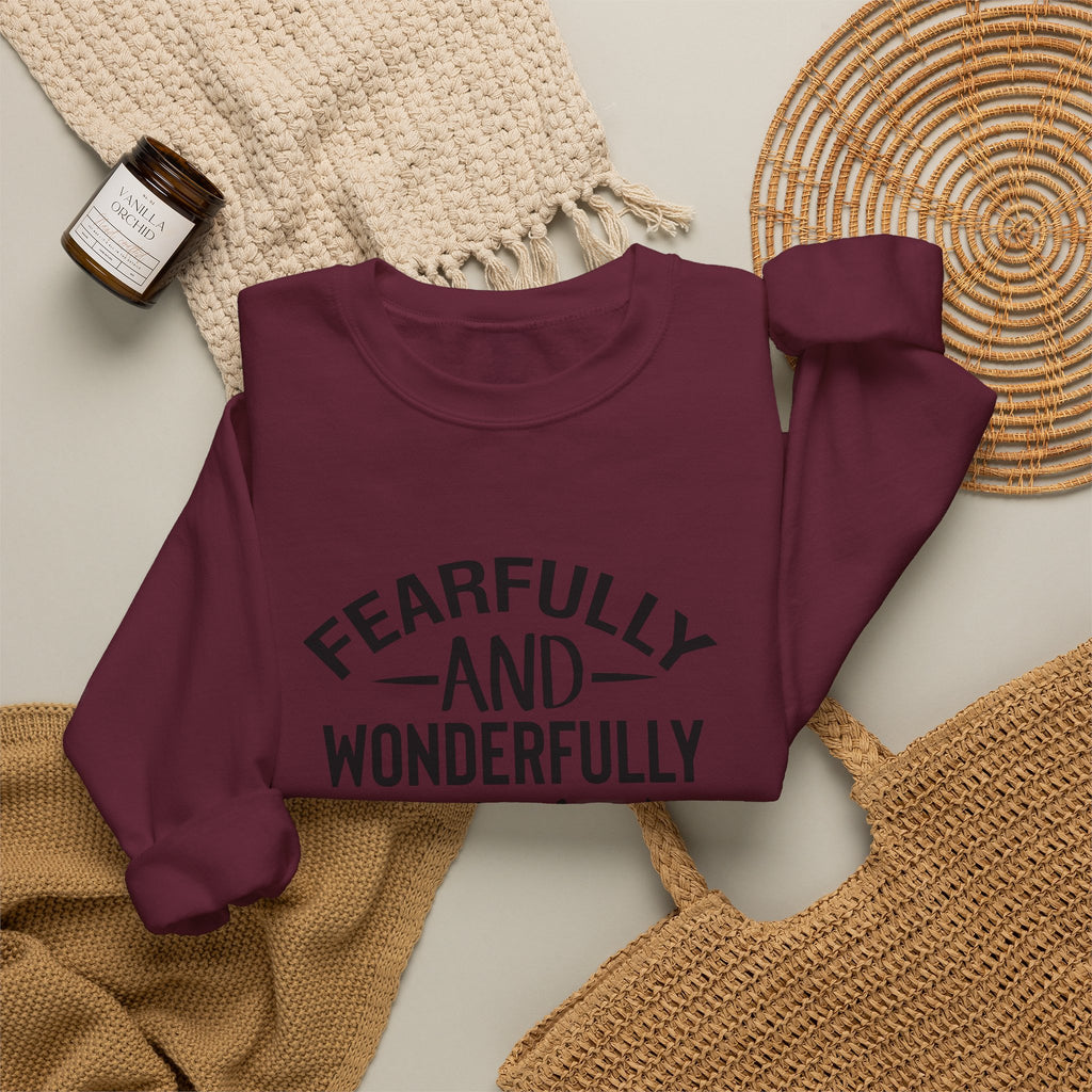 Faith Crewneck Sweatshirt — “Fearfully and Wonderfully Made” Psalm 139:14