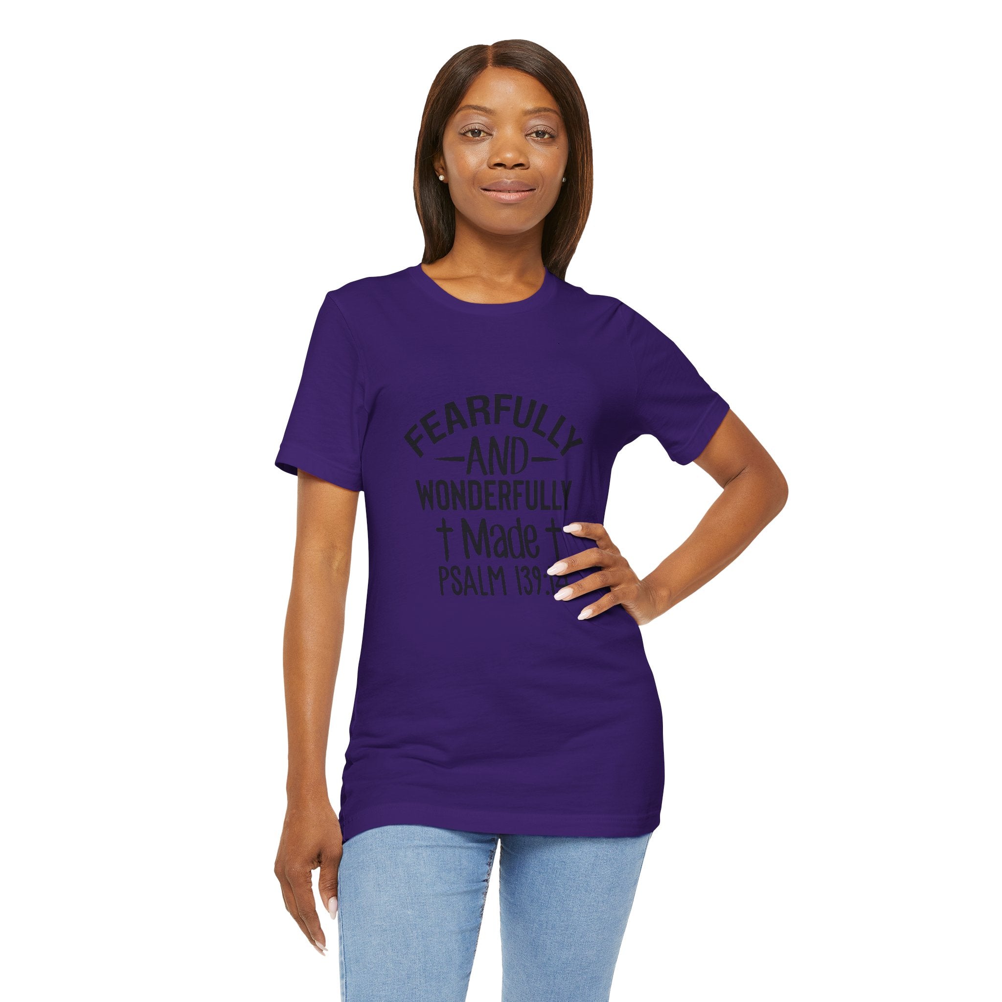 "Fearfully and Wonderfully Made" Psalm 139:14 Christian Faith T-Shirt