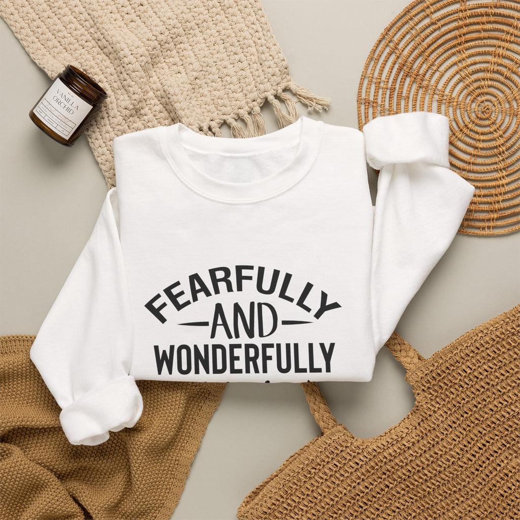Faith Crewneck Sweatshirt — “Fearfully and Wonderfully Made” Psalm 139:14