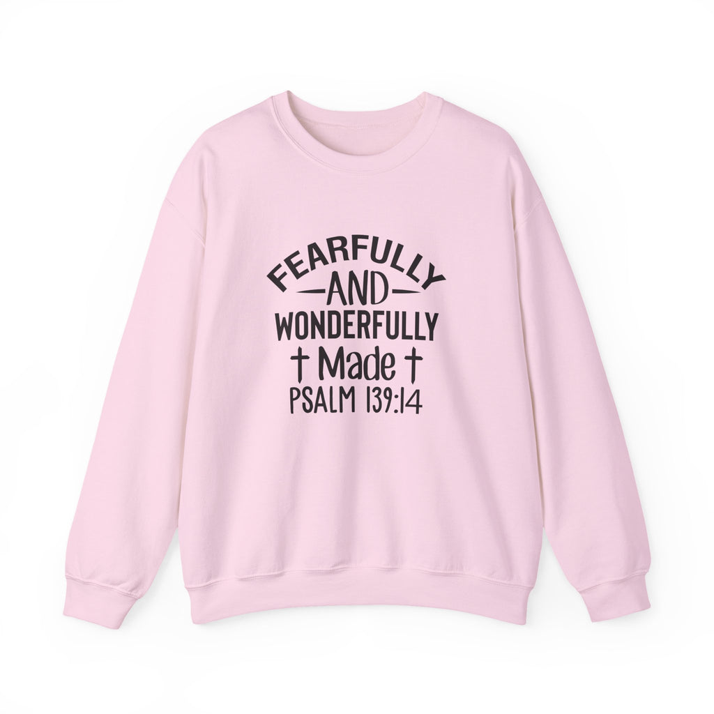 Faith Crewneck Sweatshirt — “Fearfully and Wonderfully Made” Psalm 139:14