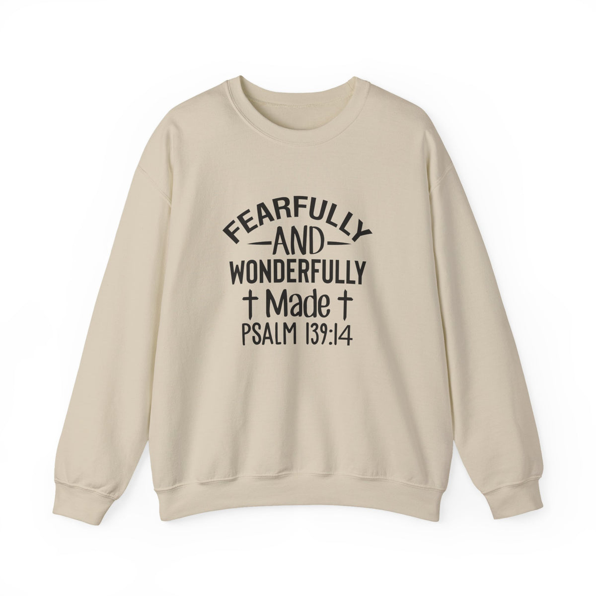 Faith Crewneck Sweatshirt — “Fearfully and Wonderfully Made” Psalm 139:14
