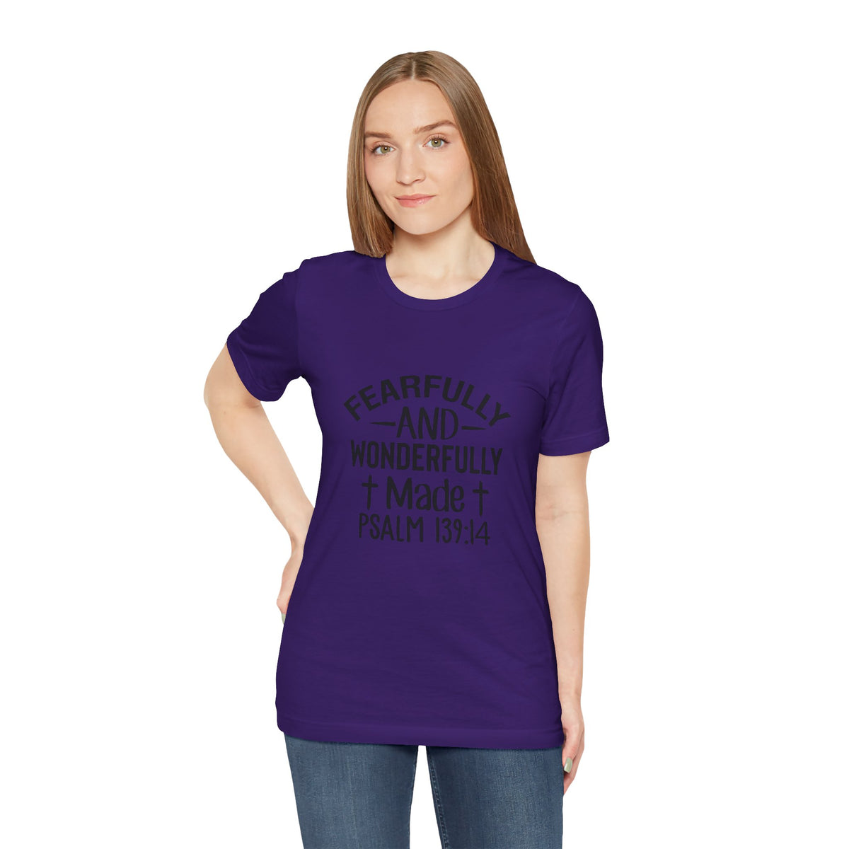 "Fearfully and Wonderfully Made" Psalm 139:14 Christian Faith T-Shirt