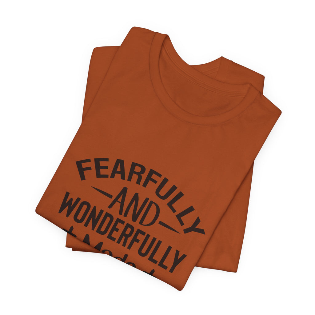 "Fearfully and Wonderfully Made" Psalm 139:14 Christian Faith T-Shirt